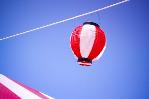 Lantern and a clear sky